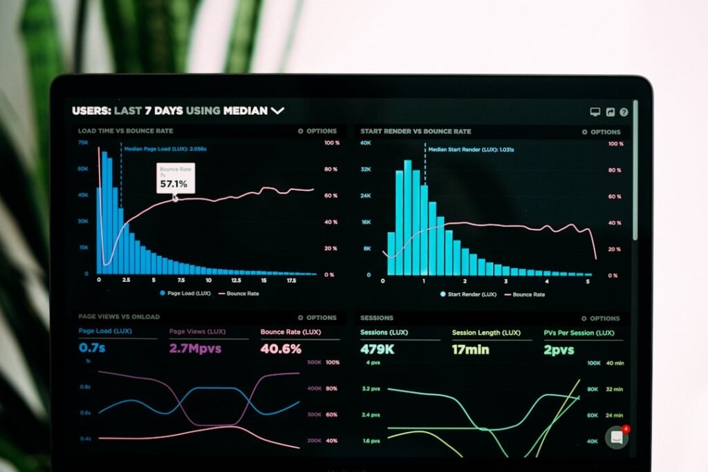 Photo de Luke Chesser sur Unsplash server monitoring dashboard technology